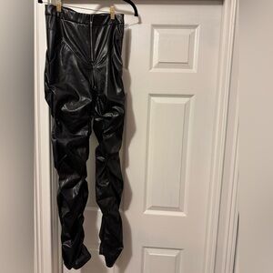 NWOT SHEIN Black Faux Leather Pants
